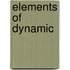 Elements of Dynamic