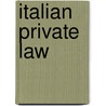 Italian Private Law door Vincenzo Zenovich