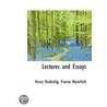 Lectures And Essays door Henry Nettleship