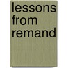 Lessons from Remand door Mark Stobbe