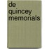 De Quincey Memorials