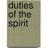 Duties of the Spirit door Patricia Fargnoli
