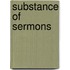 Substance Of Sermons