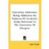 University Addresses