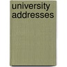 University Addresses door John Caird