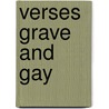 Verses Grave And Gay door Ellen Thorneycroft Fowler
