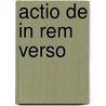 Actio de in rem verso door Jesse Russell