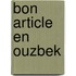 Bon Article En Ouzbek
