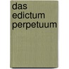 Das Edictum Perpetuum door Otto Lenel