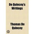De Quincey's Writings