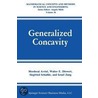 Generalized Concavity by Walter E. Diewert
