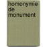 Homonymie de Monument