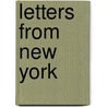 Letters From New York door Lydia Maria Francis Child