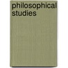 Philosophical Studies door Robert Latta
