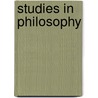 Studies In Philosophy by J. Lightfoot