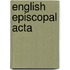 English Episcopal Acta