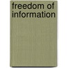 Freedom Of Information door Estelle Feldman