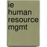Ie Human Resource Mgmt door Michael Jackson