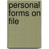 Personal Forms on File by Facts on File Inc