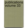Publications Volume 33 by U.S. Government