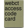 Webct Access Code Card by Lynn Q. Troyka