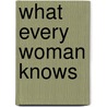 What Every Woman Knows door James Matthew Barrie
