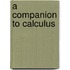 A Companion To Calculus