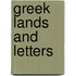 Greek Lands and Letters