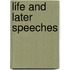 Life And Later Speeches