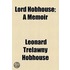 Lord Hobhouse; A Memoir