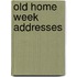 Old Home Week Addresses