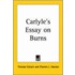 Carlyle's Essay On Burns