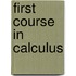 First Course in Calculus
