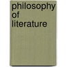 Philosophy of Literature door Christopher New