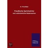 Preussische Sprichworter by H. Frischbier