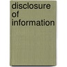 Disclosure of Information by Simon Bushell