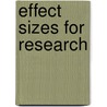 Effect Sizes for Research door Robert J. Grissom