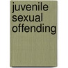 Juvenile Sexual Offending by Sandy Lane