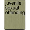 Juvenile Sexual Offending door Sandy Lane