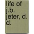 Life Of J.B. Jeter, D. D.