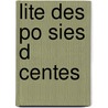 Lite Des Po Sies D Centes door Laurent Pierre Berenger