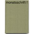 Monatsschrift f