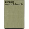 Principal Accomplishments door Thomas G. Bellamy