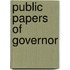 Public Papers Of Governor