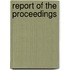 Report Of The Proceedings