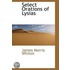 Select Orations Of Lysias