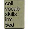 Coll Vocab Skills Irm  5Ed door Shepherd
