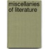 Miscellanies of Literature