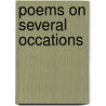 Poems on Several Occations door Thomas Parnell
