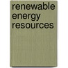 Renewable Energy Resources door John Twidell